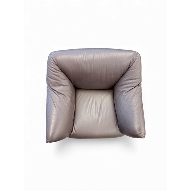 Animal Skin Tentazione Leather Chair by Mario Bellini for Cassina, 1970s For Sale - Image 7 of 11