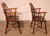 Brown English Windsor Armchairs, Set of 2 For Sale - Image 8 of 12