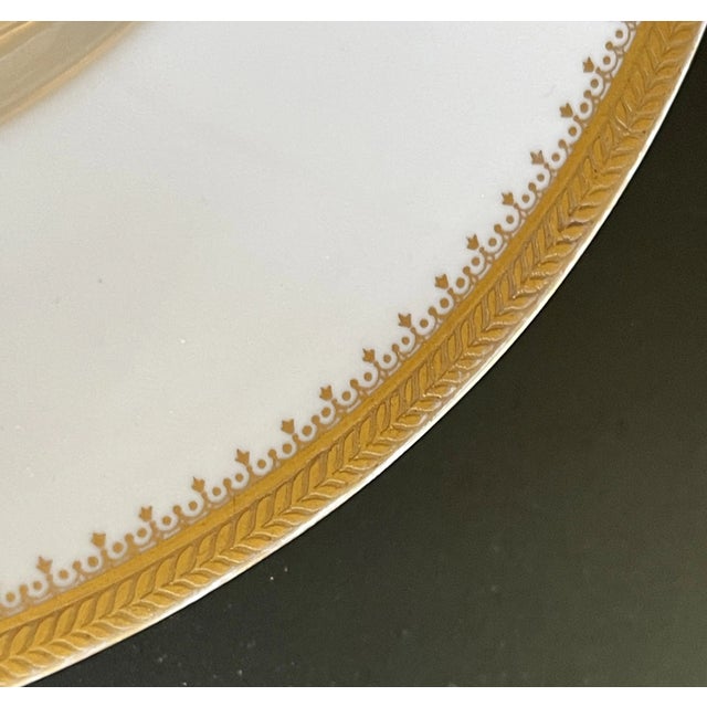 19th C. Austrian Gilt Edge Porcelain Serving Platter For Sale In New York - Image 6 of 8