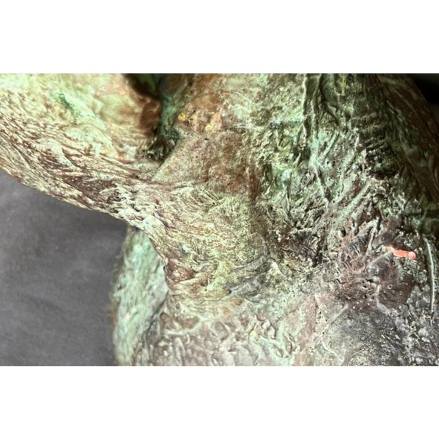 Bronze Faun Head Bust Sculpture by Pablo Alonso Herraiz, Seville, Malaga, 1994 For Sale - Image 4 of 13