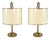 Italian Serpentina Table Lamps in Brass, 1940s, Set of 2 For Sale