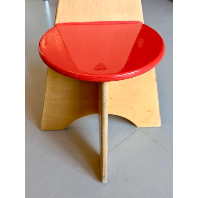 Wood Vintage Dutch Childrens Chair from Van Dijk, 1990s For Sale - Image 7 of 11