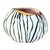 Vintage Boho Hand Painted Stripes Vase For Sale