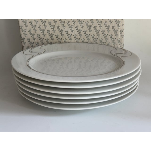 White White and Gilt Asimmetria Salad Plates by Björn Wiinblad for Rosenthal Studio Linie, 1992, Set of 6 For Sale - Image 8 of 8