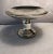 Mercury glass tazza or footed plate.