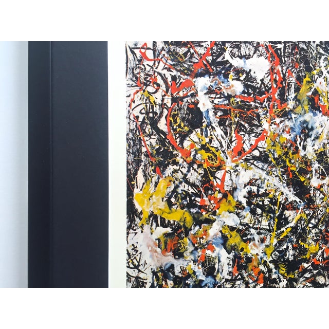 Jackson Pollock Rare Vintage 1964 Mid Century Modern Framed Abstract