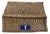 Wood Rustic Primitive Farmhouse French Wicker Market Basket With Number Plate For Sale - Image 7 of 8