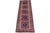 Textile Boho Chic Panel Shirwan Red/Blue Wool Runner Rug- 3'5''x11'2'' For Sale - Image 7 of 10