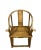 Wood Ming Style Armchair in Natural Wood For Sale - Image 7 of 7