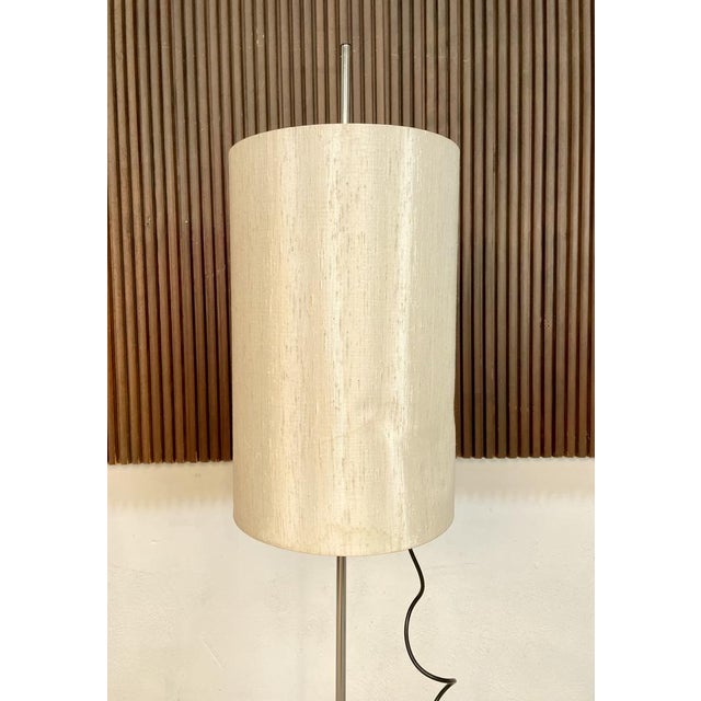 Silk Lampshade Floor Lamp, Germany, 1960s For Sale - Image 15 of 18