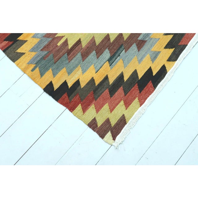 1960s Vintage Turkish Antalya Classic Kilim Rug For Sale - Image 5 of 13