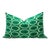 Canvello Green & Blue Handmade Silk Velvet Pillow For Sale