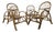 Vintage Wicker Armchairs, 1970, Set of 4 For Sale