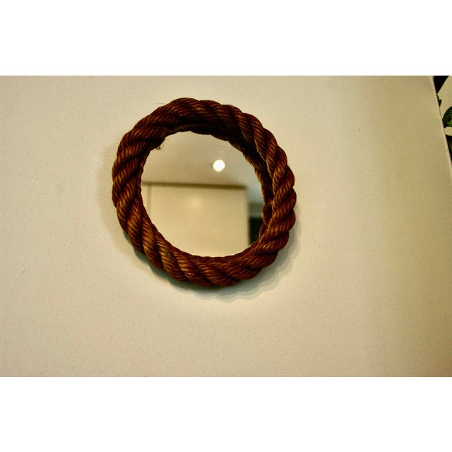 Small Rope Mirror by Audoux & Minet, 1960 For Sale - Image 4 of 7