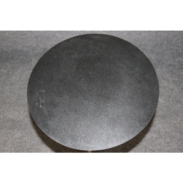 Traditional Fine Quality French Regency Marble Top and Bronze Occasional Paw Footed Table For Sale - Image 3 of 8