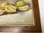 1950s Vintage Still Life Lemons Impressionist Painting Oil on Board For Sale - Image 5 of 6