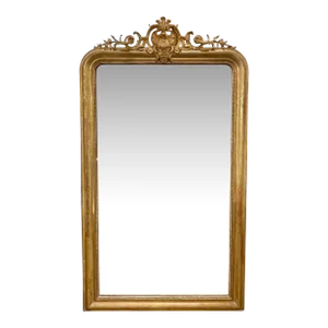 19th Century Louis Philippe Mirror With Crest