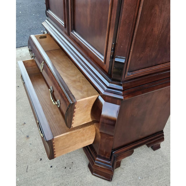 Wood 1990s Clothing Armoire "Cardella" From Century Furniture For Sale - Image 7 of 14