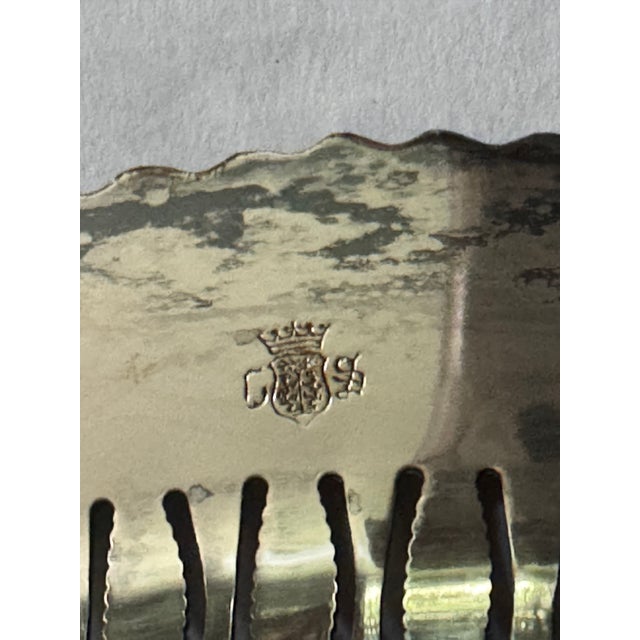 Silver Antique Early 20th Century Rococo Style Large Footed Butler by Crown Silver Co. For Sale - Image 8 of 18