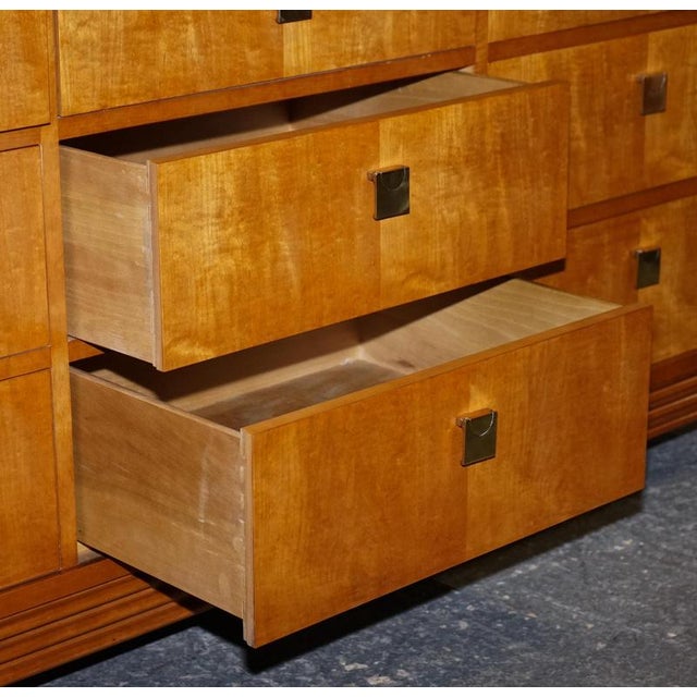 Wood Biedermeier Style White Genesis Bank of Drawers from American Hickory For Sale - Image 7 of 18