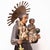 Wood Traditional Saint Figure in Hand-Painted Wood, 1950 For Sale - Image 7 of 14