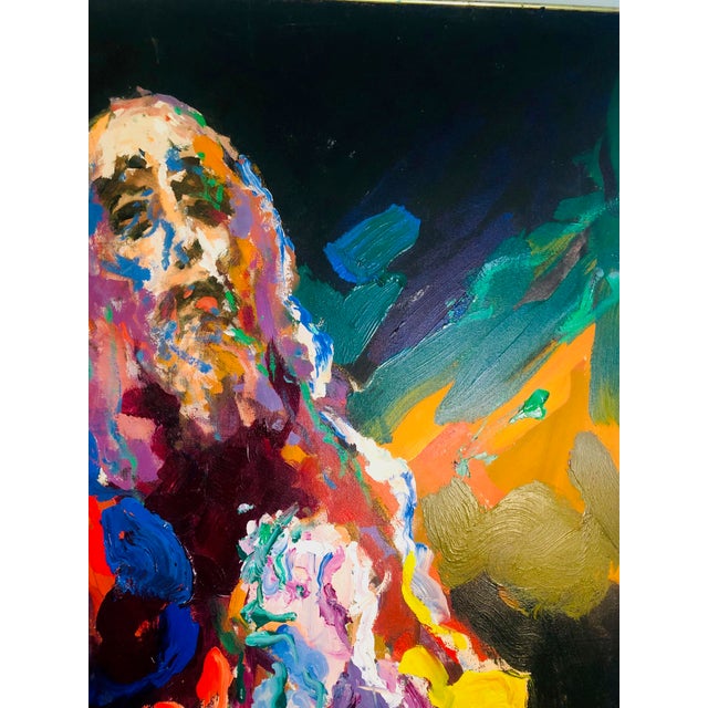 1970s 1970s Vintage Javier Cabada Monumental Painting For Sale - Image 5 of 10