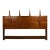 Mid-Century Modern Queen-Sized Sculptural Headboard in Walnut For Sale