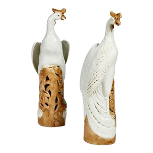 Tall Chinese Export Ho-Ho or Phoenix Birds
