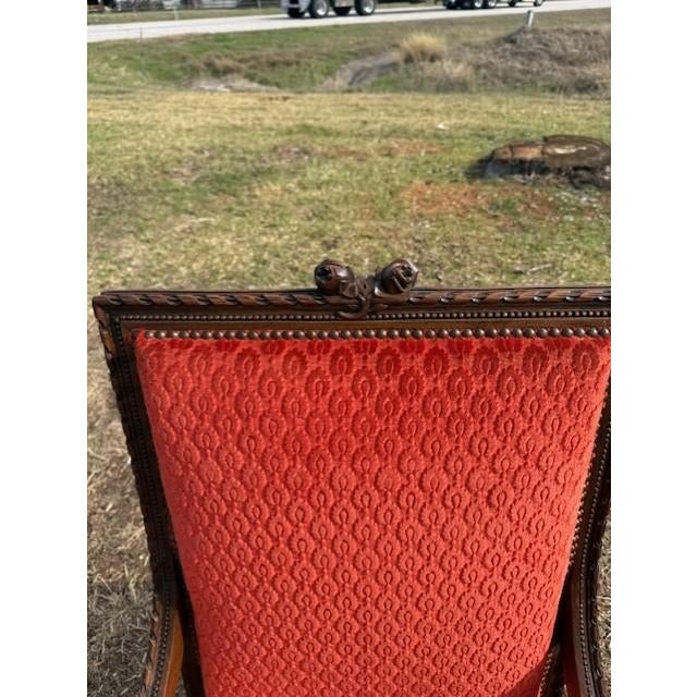 Large 19th Century Velour French Louis XVI Bergere or Armchair- A Pair For Sale - Image 10 of 14