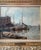 Fine 19th century French oil on canvas by A. Masson, titled “Anvers from the River.” The painting depicts a harbor view of...