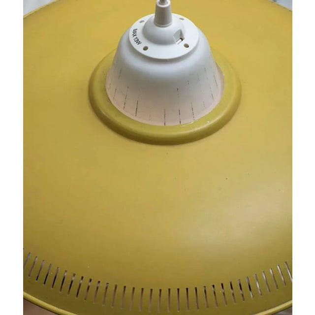 Mid-Century Modern Vintage Danish Lemon-Colored Lamp attributed to Bent Karlby for Lyfa, 1960s For Sale - Image 3 of 5