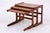 Mid-Century Danish Teak Nesting Tables, Set of 3 For Sale - Image 11 of 12