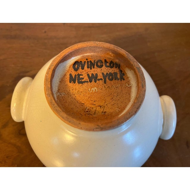 French Art Deco Pottery Bowl for Ovington Bros. New York City 1920's For Sale - Image 10 of 13