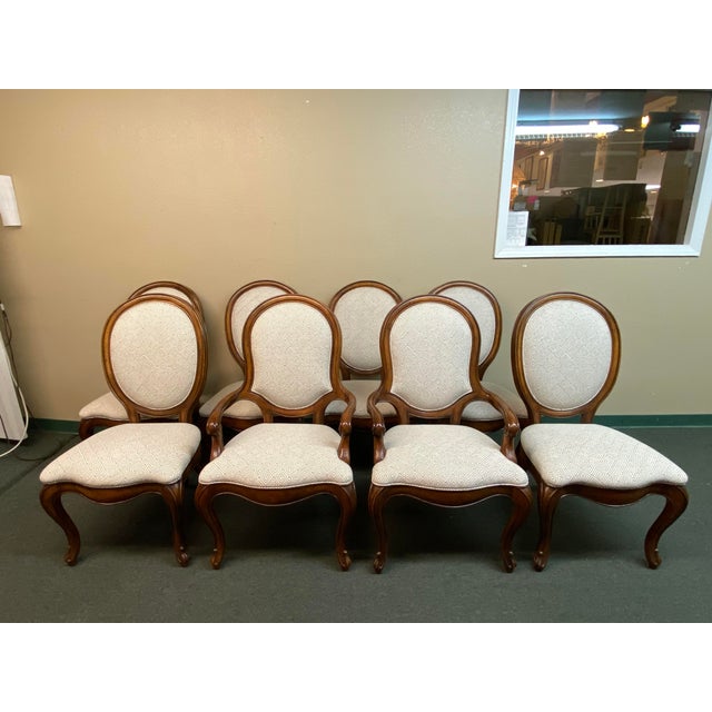 Henredon Oval Back Dining Room Chairs Set Of 8 Chairish