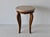 Queen Anne-Style Italian Marble Top Side Table Carved Wood Legs Detail Vintage Mid-Century For Sale - Image 14 of 14
