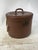 Antique Hat Box in Lined Cardboard and Leather, 1890s For Sale - Image 16 of 17