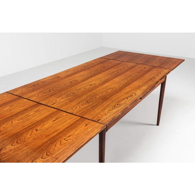 Large Extendable Dining Table in Rosewood by J.L. Møllers, Denmark, 1960 For Sale - Image 13 of 18
