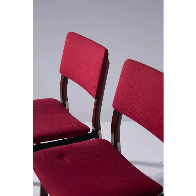 Discover a stunning collection of six mid-century chairs by Eugenio Gerli, designed for Tecno. These iconic chairs,...