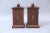 English Oak Lidded Tea Boxes With Faux Inlay - a Pair For Sale - Image 4 of 6