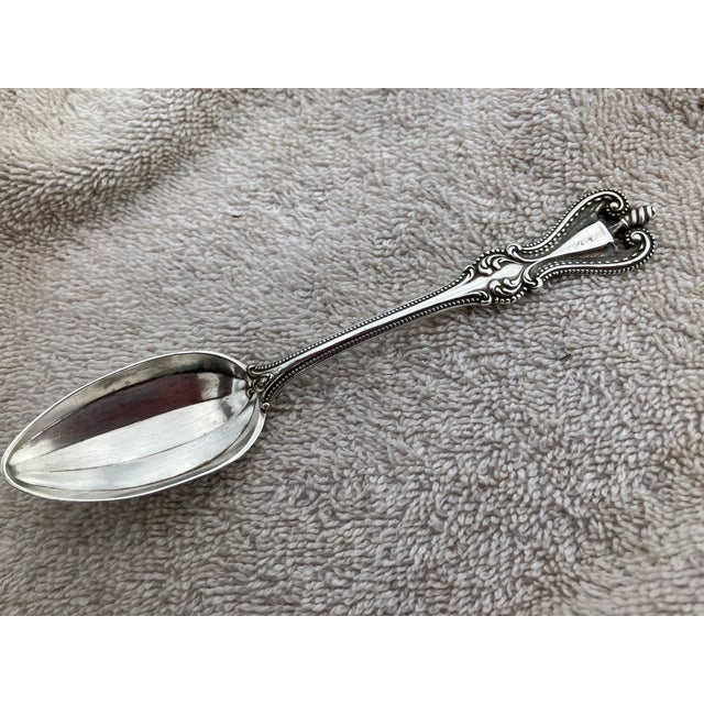 1906 Sterling Silver Teaspoon, Engraved With Name Grace, Delicate Shell Pattern For Sale - Image 14 of 18