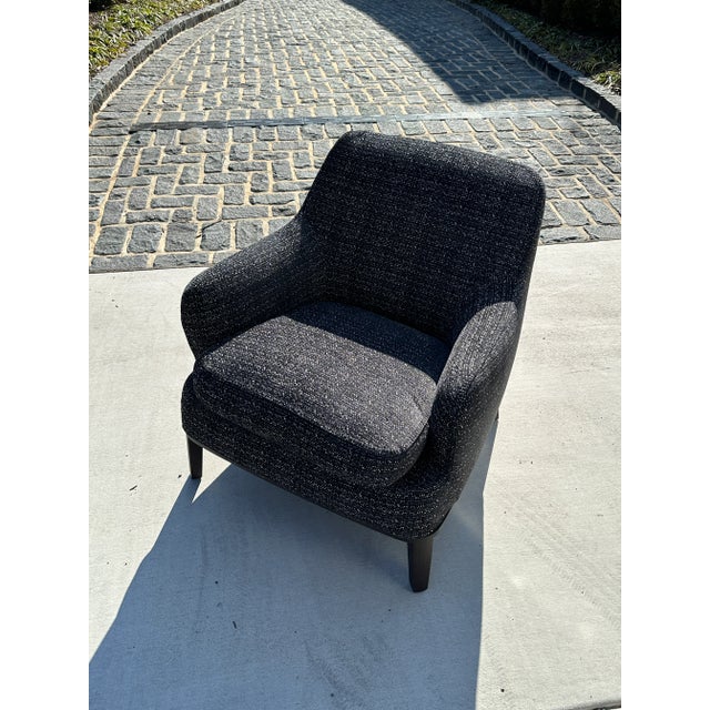 Black Maxalto Febo Lounge Chair in Elettra Jacquard For Sale - Image 8 of 8