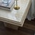 1980s Stone International Italy Travertine Pedestal Side Tables Set of 2 For Sale - Image 9 of 12