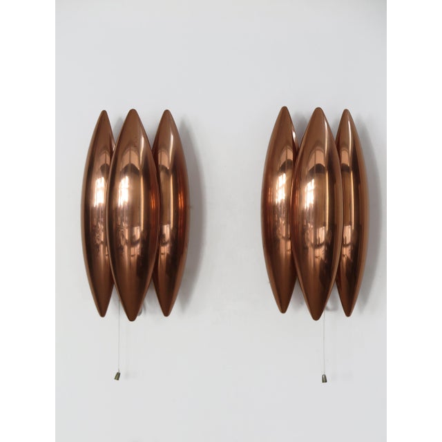 Scandinavian Kastor Copper Lamps by Jo Hammerbrg for Fog & Morup, Denmark, 1960s, Set of 2 For Sale - Image 17 of 17