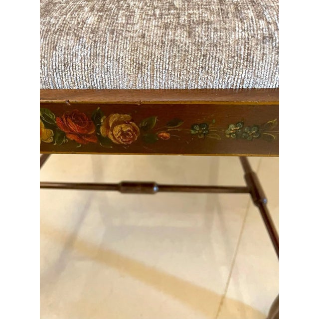 Edwardian Mahogany Decorated Desk Chair For Sale - Image 16 of 18