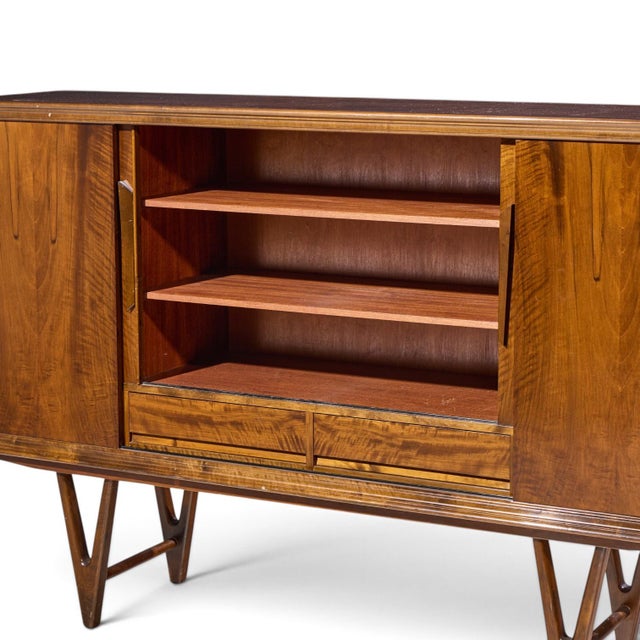 Brown Kurt Østervig Mid Century Danish Rosewood High Credenza For Sale - Image 8 of 11
