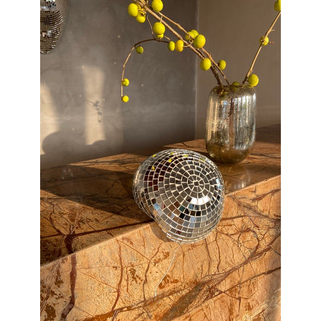 Glass Contemporary Pop Art Melted Disco Ball Glass Mosaic Sculpture For Sale - Image 7 of 12