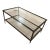 Rectangular Glass Coffee Table With Iron Frame For Sale