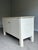 Late 20th Century Vintage Coastal Regency Style Cream Console Cabinet For Sale - Image 5 of 9