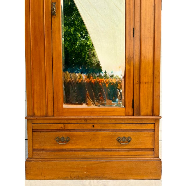 Edwardian English Mirrored Armoire Cabinet, Attributed to Harris Lebus, C. 1904 For Sale - Image 12 of 18