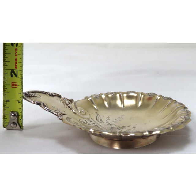 Antique American Victorian Rococo Revival Sterling Silver Trinket Tray For Sale - Image 12 of 13